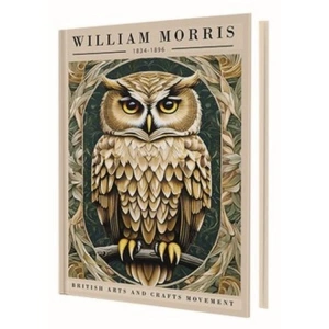 DEFFTER 14X20 GOLD OWL ( WILLIAM MORRIS ) SERT KAPAK ÇİZGİLİ DEFTER 96 YP