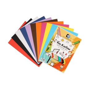 ALEX 25x35 120GR 10LU KARIŞIK RENK FON KARTONU POŞETLİ ALX-194