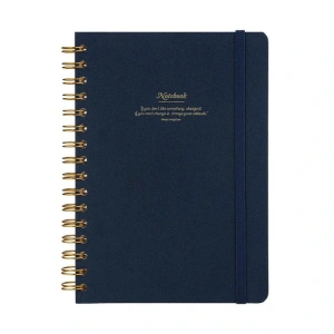 VICTORIAS JOURNALS 1603  CANVAS SERT KAPAK A5  100gr.160 SYF. ÇİZGİLİ DEFTER LACİVERT
