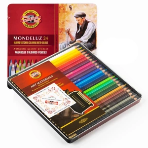 KOH-I NOOR 3724 MONDELUZ AQUARELL BOYA KALEMİ 24 RENK
