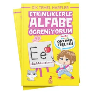 ETKİNLİKLERLE ALFABE ÖĞRENİYORUM - RENKLİ HECELİ OKUMA FİŞLERİ