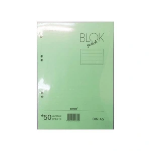 BAYINDIR A5 YEŞİL KOLEJ YEDEĞİ ÇİZGİLİ 50YP.