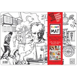 AKADEMİ ÇOCUK - FUNNY MAT - MUSTAFA KEMAL ATATÜRK 48x33,5cm