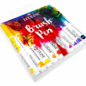 TALENS ECOLINE BRUSH PEN - FIRÇA UÇLU ÇİZİM KALEM SETİ 20Lİ
