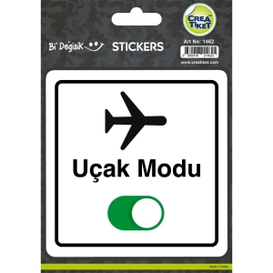 CREA Bİ DEĞİŞİK STICKER - UÇAK MODU 1462