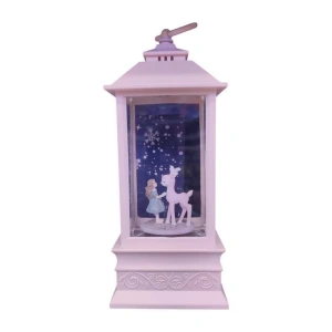 CEREN LLM-HDY0391 KÜÇÜK KIZ VE GEYİK SİM ATAN IŞIKLI SESLİ FANUS