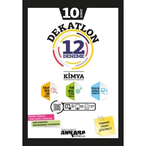 ANKARA 10.SINIF DEKATLON KİMYA 12 DENEME