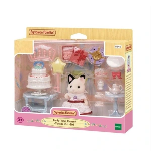 ADORE ESF5646 SYLVANIAN FAMILIES PARTİ ZAMANI OYUN SETİ SMOKİN KEDİ KIZ 3+