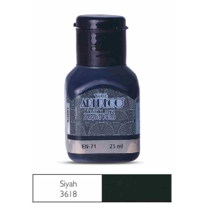ARTDECO AKRİLİK BOYA 25 ML. SİYAH Y-070A-3618
