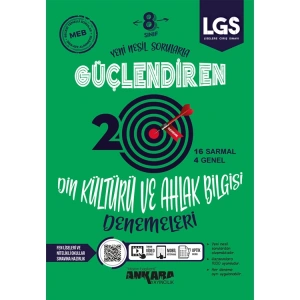 ANKARA YAYINLARI 8. SINIF GÜÇLENDİREN DİN KÜLTÜRÜ VE AHLAK BİLGİSİ 20 Lİ DENEME