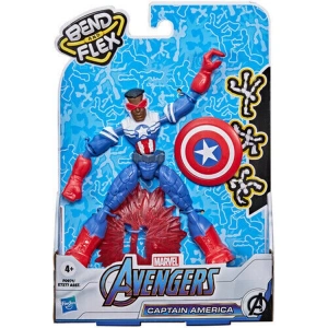 HASBRO E7377/0971 AVENGERS BEND&FLEX FİGÜR CAPTAIN AMERICA