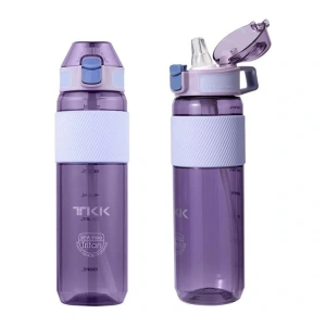 VAGONLİFE T1003 TKK PİPETLİ  TRİTAN MATARA MOR 700ML