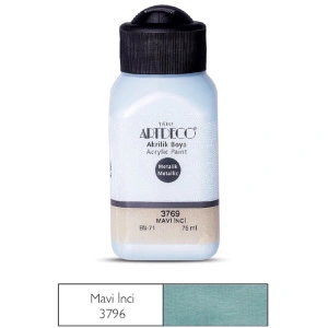 ARTDECO METALİK AKRİLİK BOYA 75 ML. MAVİ İNCİ