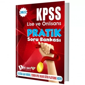 DAHİ ADAM 2022 KPSS LİSE VE ÖN LİSANS PRATİK SORU BANKASI