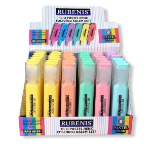 RUBENİS RF-316 FOSFORLU KALEM PASTEL RENK