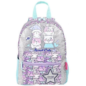 MUGGLE MU-9064 MEOW KOLEKSİYONU 2 BÖLMELİ ANAOKULU ÇANTASI MOR