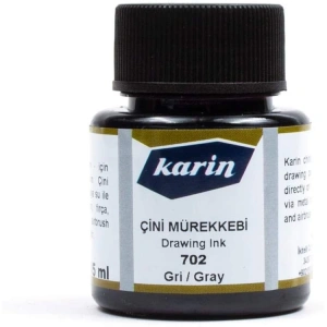 KARİN ÇİNİ MÜREKKEBİ GRİ 702 45ml.