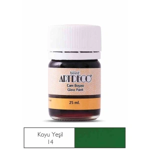 ARTDECO CAM BOYASI 25 ML. KOYU YEŞİL  Y-030A-14