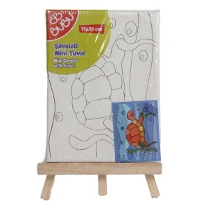 BU-BU  ŞÖVALELİ  MİNİ TUVAL 15X20CM - BUBU-TU0019  -TEKLİ