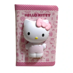 VICTORIAS JOURNALS 525-2081 HELLO KITTY A6 192 SAYFA 100 GR. RENKLİ SAYFALI SQUISHY GÜNLÜK/ NOT DEFTERİ