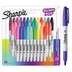 SHARPİE 2198891 GLOM POP PERMANENT FINE MARKER SET 34LÜ