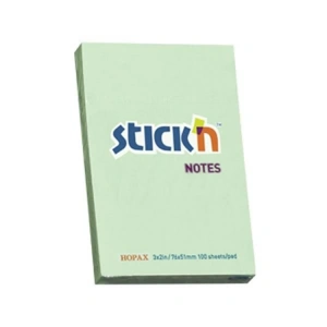 GIPTA STICKN 76X51 PASTEL YEŞİL YAPIŞKANLI NOTLUK 100 YP.