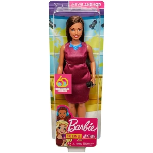 MATTEL GFX23 BARBIE 60.YIL KARİYER BEBEKLERİ HABER SUNUCU GFX27