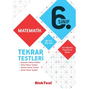 TUDEM 6. SINIF BLOKTEST MATEMATİK TEKRAR TESTLERİ