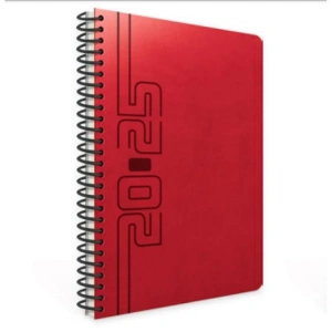 GIPTA 409-PLK PORTAL SERT KAPAK SPİRALLİ 17X24 GÜNLÜK AJANDA