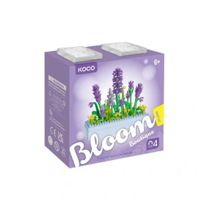 SUNMAN KOCO NO.02085 BLOOM BOUTIQUE LAVANTA ÇİÇEKLERİ LEGO YAPIM SETİ 239 PARÇA 6+