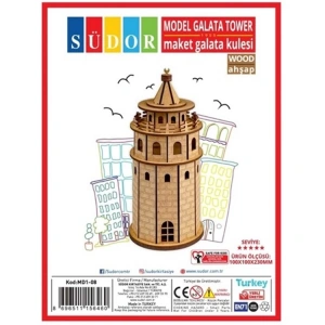 SÜDOR MD1-08 AHŞAP MAKET GALATA KULESİ