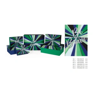 GIPTA GLINT DARK DİKDÖRTGEN HEDİYE KUTUSU BX1667 D 190x260x110 mm NO:4