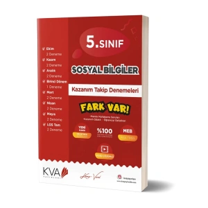 KORAY VAROL AKADEMİ 5. SINIF SOSYAL BİLGİLER FARK VAR KAZANIM TAKİP DENEMELERİ