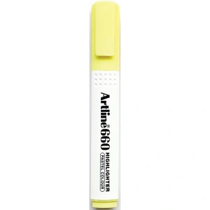 ARTLINE EK- 660 KESİK UÇ 1.0-4.0mm  HIGHLIGHTER FOSFORLU KALEM PASTEL YELLOW