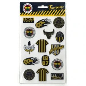 TMN 586215 FENERBAHÇE ŞEKİLLİ STICKER ETİKET 1 YP TEKLİ