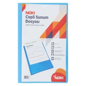NOKI SUNUM DOSYASI CEPLİ 40LI SİYAH