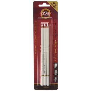 KOH-I NOOR 8812 GIOCONDA WHITE CHARCOAL KÖMÜR KALEMİ 3LÜ