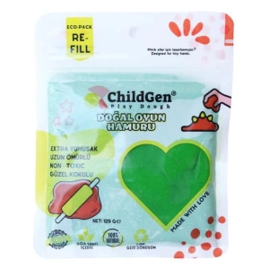 CHILDGEN PLAY DOUGH - OYUN HAMURU POŞETLİ 125gr. YEŞİL