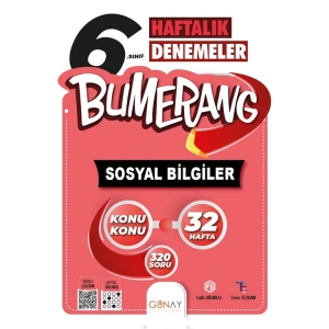 GÜNAY 6. SINIF BUMERANG 32 HAFTALIK SOSYAL BİLGİLER DENEMELERİ