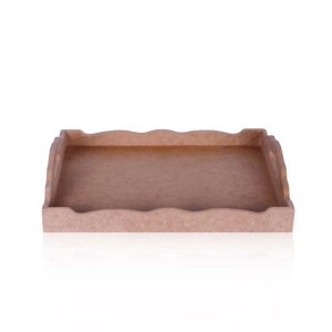 TEKNOPOİNT AHŞAP HOBİ TPS12 DALGALI DİK TEPSİ ORTA