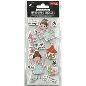 TANEX HANDMADE TNX-28001 DEKORATİF ETİKETLER - PERİ KIZI SERİSİ STICKER  TEKLİ