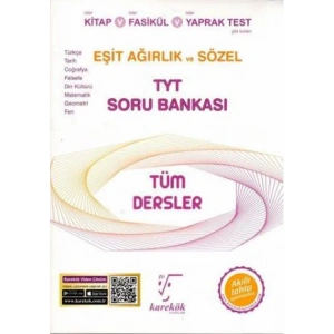 KAREKÖK TYT TÜM DERSLER EŞİT AĞIRLIK VE SÖZEL SORU BANKASI
