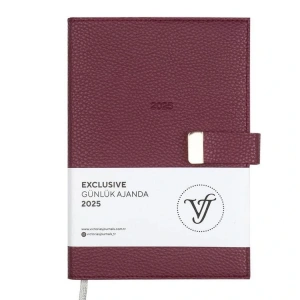 VICTORIAS JOURNALS 124-1457 14X20,5 EXCLUSIVE GÜNLÜK AJANDA A5 - BORDO