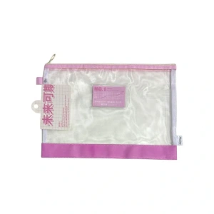 ODAK MHR070079 FERMUARLI PVC KART BÖLMELİ FİLELİ A4 ÇANTA ( MESH DOSYA) - TEKLİ