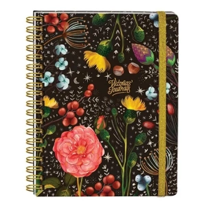 VICTORIAS JOURNALS 0050 17x24cm SPİRALLİ SERT KAPAK 90gr. 96YP. NOKTALI DEFTER