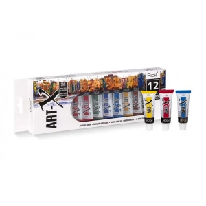 RİCH ARTX-012-07521  AKRİLİK BOYA 12li SET 12 ML