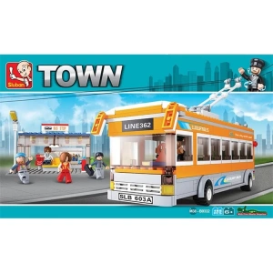 CC OYUNCAK SLUBAN M38-B0332 TOWN BLOK OTOBÜS LEGO 465 PARÇA