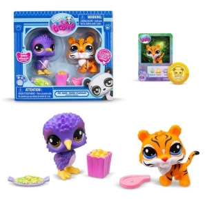 HASBRO 232ES 526 00528 LITTLES PET SHOP PET PAİRS 2Lİ SET KAPLAN VE KUŞ 4+