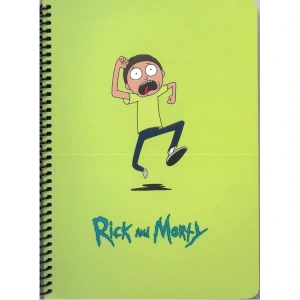 MABBELS 388128 RICK&MORTY MORTY 17x24 SPİRALLİ KARTON KAPAK KARELİ DEFTER
