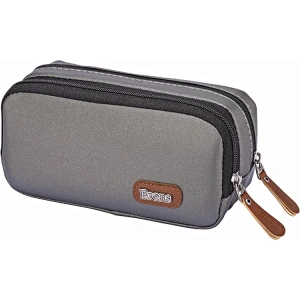 BRONS BR-3133 ÇİFT GÖZLÜ SATEN KAHVERENGİ KALEM ÇANTASI